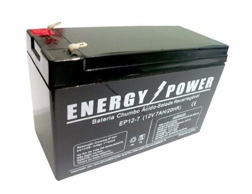 Bateria para nobreak 12 volts 7 amp – Homologada