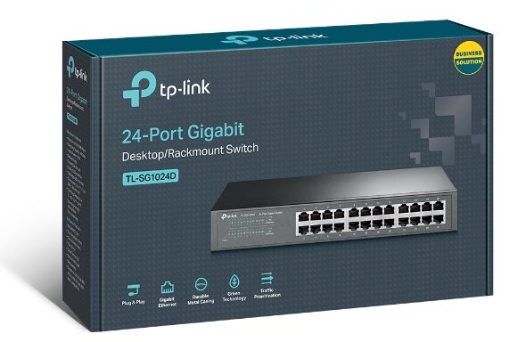 Switch TP-Link TL-SG1024D 24 portas Gigabit